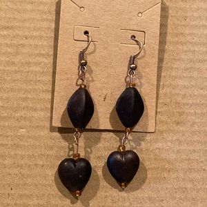 dark brown dangle earings
